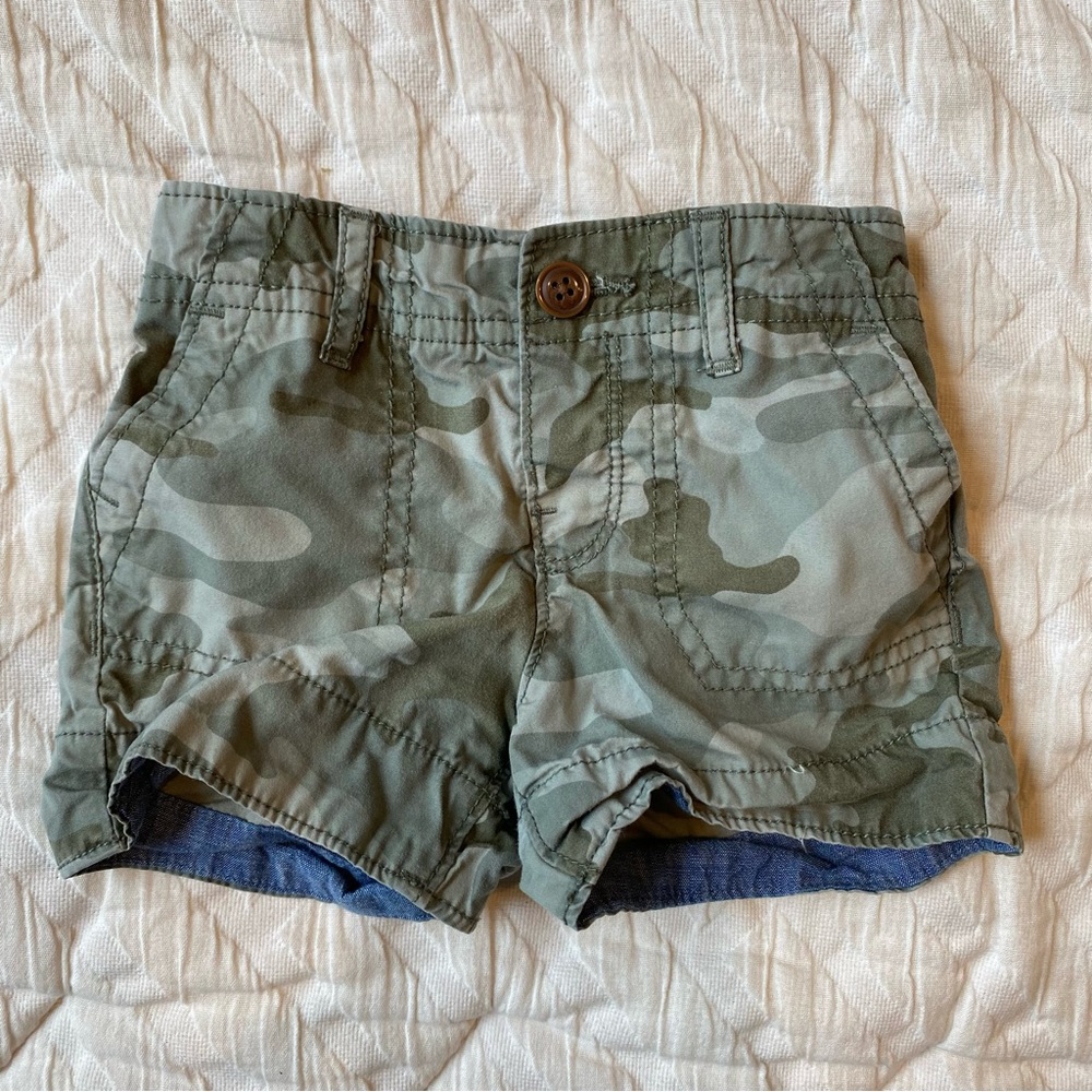 babyGap Cotton Camo Shorts